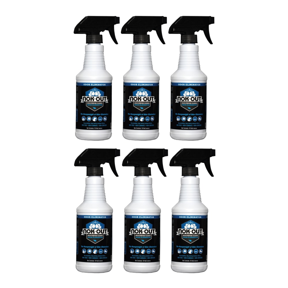 NOK OUT Pet Deodorizer And Cleaning Spray, 16 Oz, Pack Of 6 Bottles MPN:NO166PK-OD