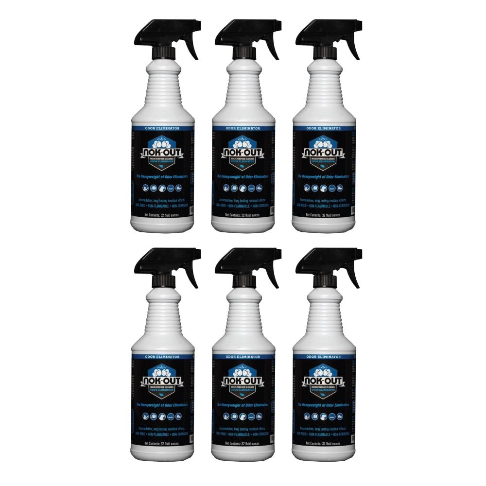 NOK OUT Pet Deodorizer And Cleaning Spray, 32 Oz, Pack Of 4 Bottles MPN:NO326PK-OD