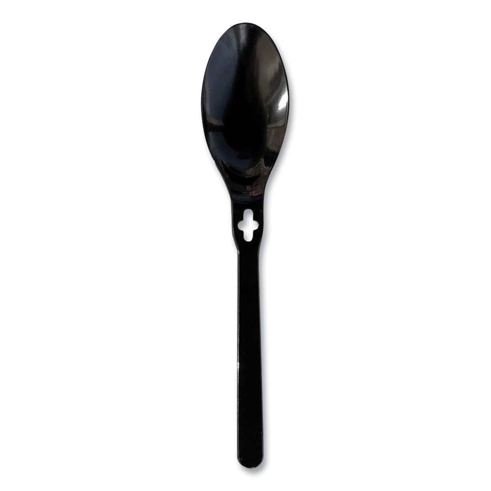 WeGo Polystyrene Spoons, Black, Carton Of 1, 000 Spoons MPN:54101100
