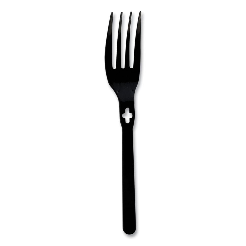 WeGo Polystyrene Forks, Black, Carton Of 1, 000 Forks MPN:54101101