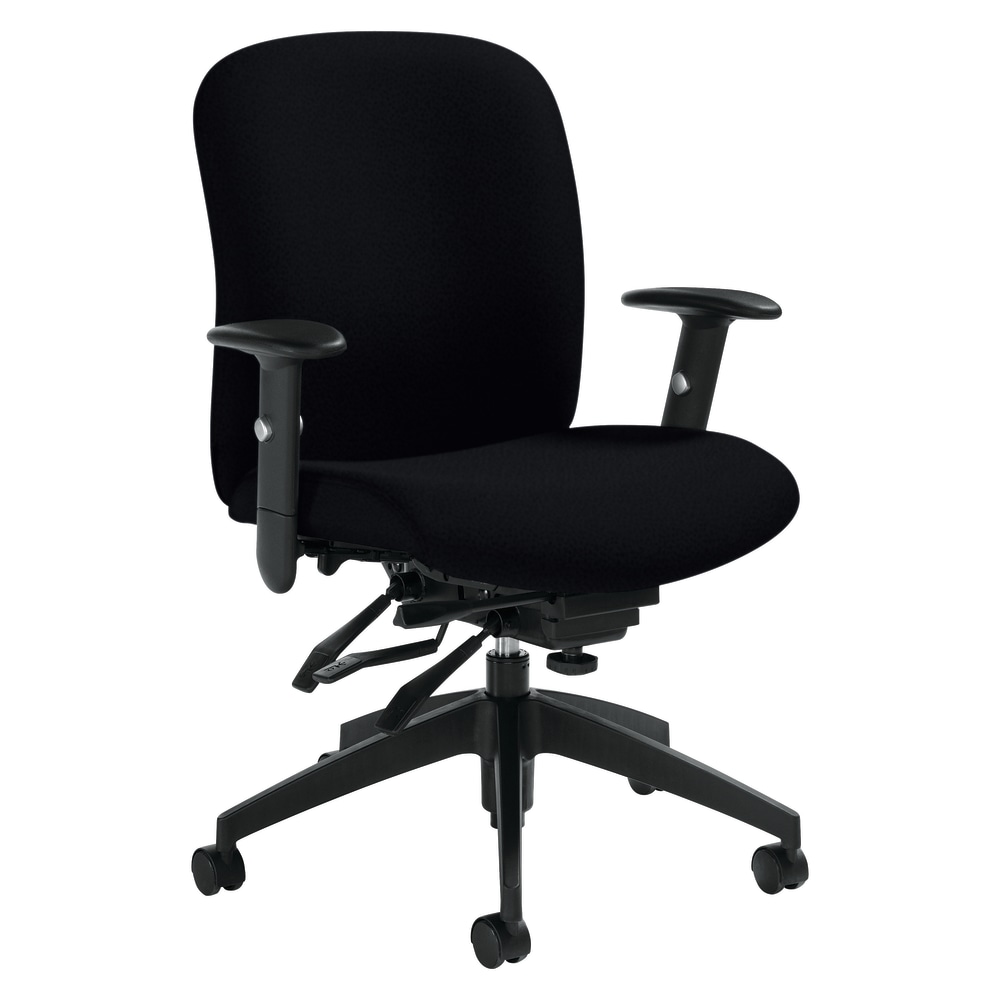 Global Truform Medium-Back Multi-Tilter Adjustable Chair, 38 1/2inH x 26inW x 25inD, Black MPN:5451-3SCBK-JN02