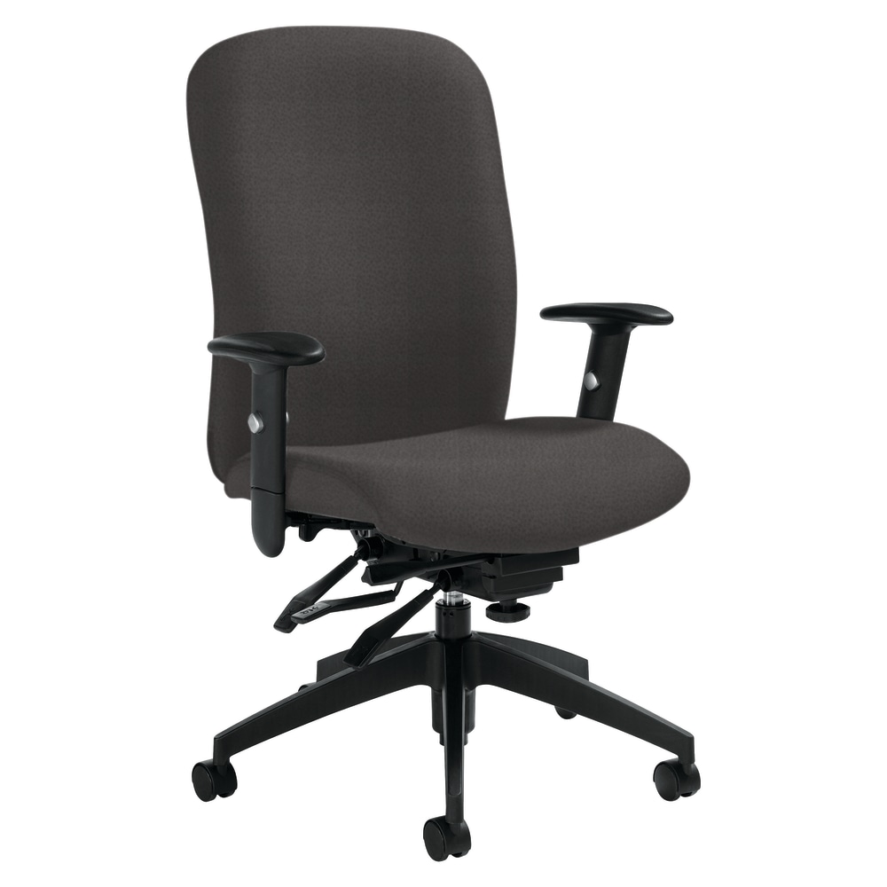 Global Truform Medium-Back Multi-Tilter Adjustable Chair, 38 1/2inH x 26inW x 25inD, Graphite MPN:5451-3SCBK-JN03