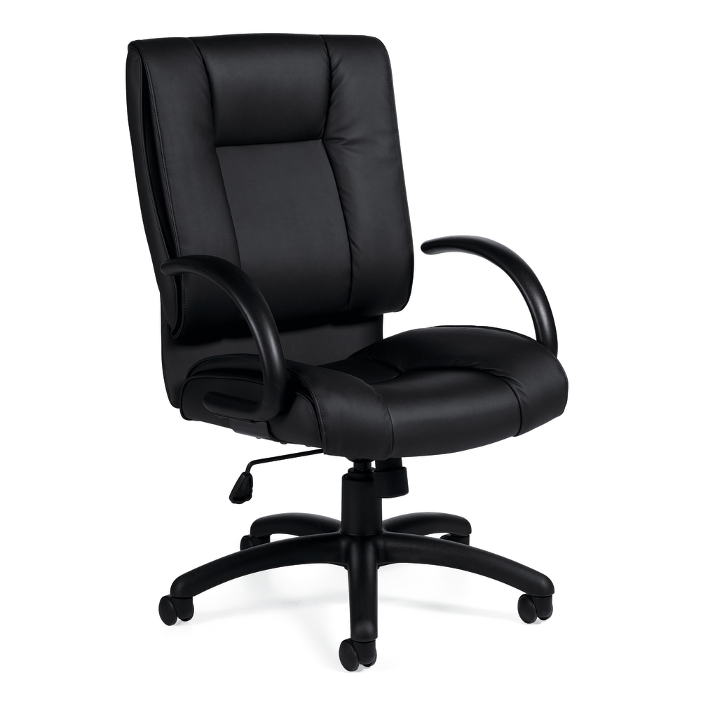 Offices To Go Luxehide Bonded Leather High-Back Chair, Black, OTG2700B MPN:OTG2700B