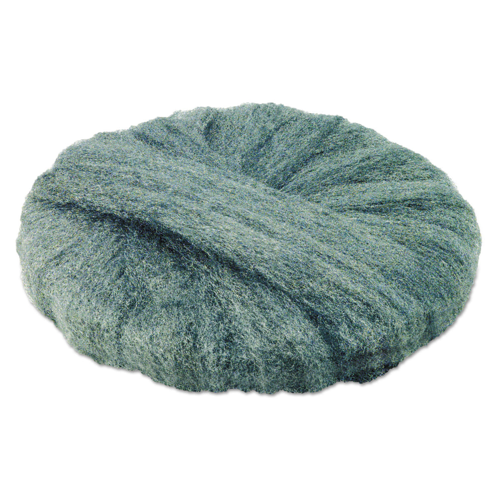 GMT Radial Steel Wool Pads, Grade 0 (Fine): Cleaning and Polishing, 20in Diameter, Gray, 12/Carton MPN:120200