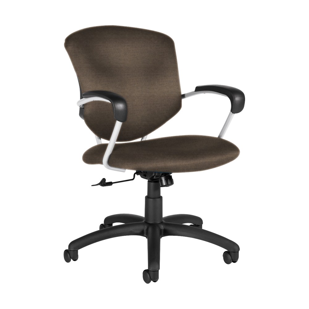Global Supra Tilter Chair, Mid-Back, 39inH x 26inW x 26inD, Earth/Black MPN:QS5331-4UB-UR17