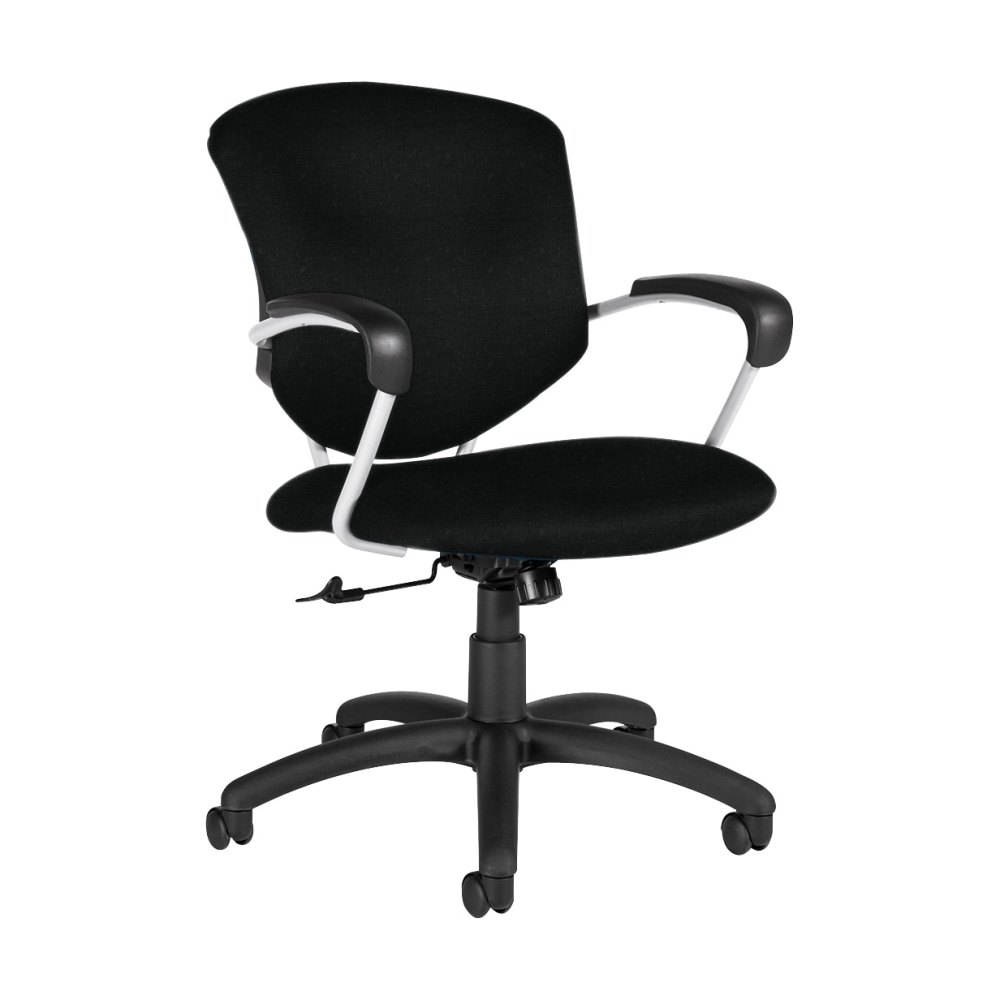 Global Supra Tilter Chair, Mid-Back, 39inH x 26inW x 26inD, Black Coal/Black MPN:QS5331-4UB-UR22