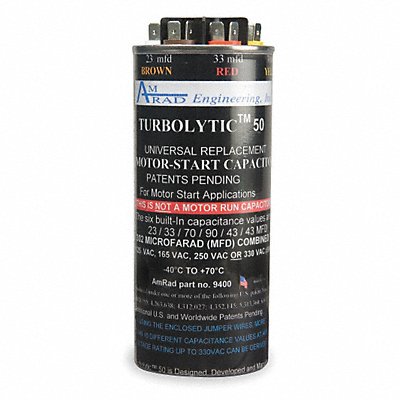 Motor Start Capacitor 23-302 MFD 5 1/2 H MPN:Turbolytic 50