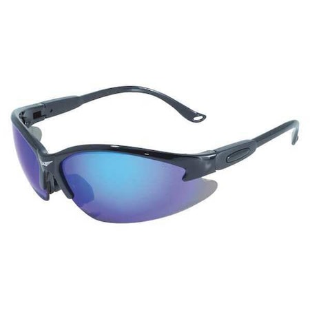 Cougar, Safety Glasses, Anti-Fog & Anti-Scratch, Blue Lens, Black Frame MPN:COUBKGTB