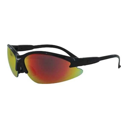 Cougar, Safety Glasses, Anti-Fog & Anti-Scratch, Red Lens, Black Frame MPN:COUBKGTR