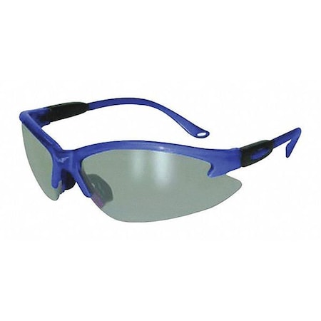 Cougar, Safety Glasses, Anti-Fog & Anti-Scratch, Mirror Lens, Blue Frame MPN:COUBLFM