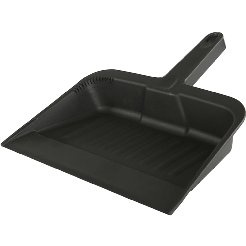 Globe Commercial Products Plastic Dustpan, 14-1/4in x 12in, Black MPN:3005EA