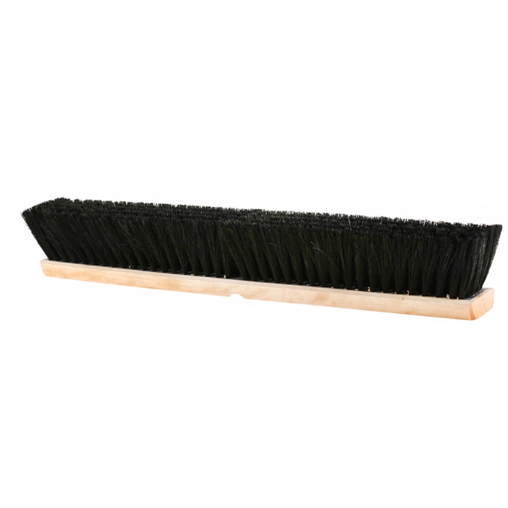 Globe Commercial Products Tampico Push Broom Head, 24in x 3-1/2in, Black MPN:4555EA