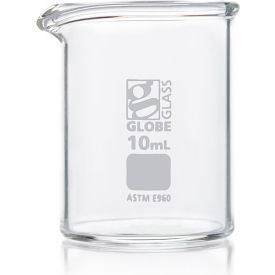 Beaker Globe Glass Low Form Griffin Style Dual Graduations ASTM E960 4000mL 8014000