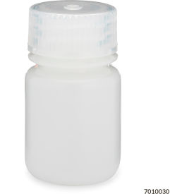 Bottle Wide Mouth HDPE Attached Polypropylene Screw Cap 30mL 12/Pack 7010030