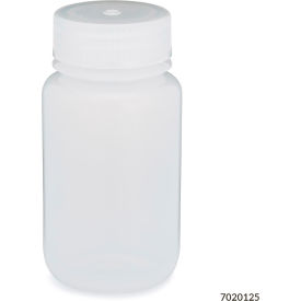 Bottle Wide Mouth LDPE Attached Polypropylene Screw Cap 125mL 12/Pack 7020125