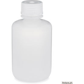 Bottle Narrow Mouth Polypropylene Attached Polypropylene Screw Cap 125mL 12/Pack 7050125