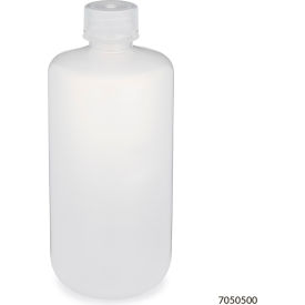 Bottle Narrow Mouth Polypropylene Attached Polypropylene Screw Cap 500mL 12/Pack 7050500