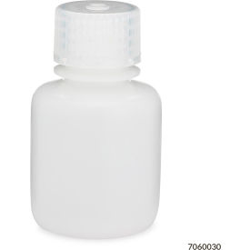 Bottle Narrow Mouth HDPE Attached Polypropylene Screw Cap 30mL 12/Pack 7060030
