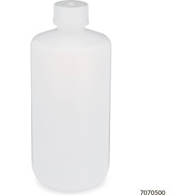 Bottle Narrow Mouth LDPE Attached Polypropylene Screw Cap 500mL 12/Pack 7070500