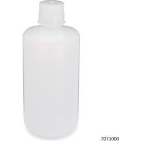 Bottle Narrow Mouth LDPE Bottle Attached Polypropylene Screw Cap 1000mL 6/Pack 7071000