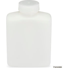 Bottle Rectangular HDPE Bottle 53mm Polypropylene Screw Cap 1000mL 6/Pack 7101000