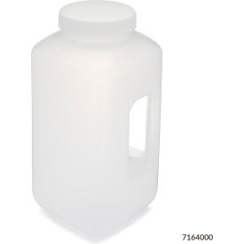 Bottle Wide Mouth with Handle Square Polypropylene 4L 7164000