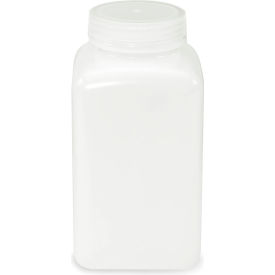 Globe Scientific™ Diamond® Real Seal™ HDPE Bottle with Screw Cap 1000mL Cap. 6/Pack 7181000