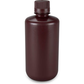 Globe Scientific™ Diamond® Essentials™ Bottle w/Screw Cap 1000mL Cap. Amber50/Case 7561000AMBKS