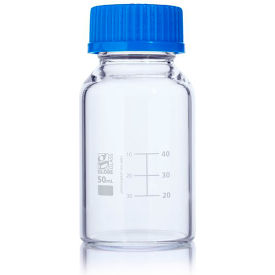 Bottle Media Globe Glass GL45 Screw Cap Dual Graduations 10000mL 810010K