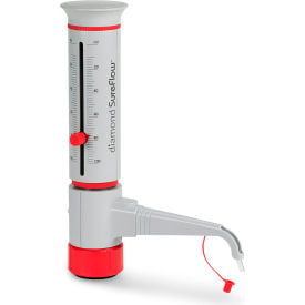 Globe Scientific™ Diamond® SureFlow™ Bottle Top Dispenser Standard 10mL - 100mL Cap. GBTD-100