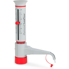 Globe Scientific™ Diamond® SureFlow™ Bottle Top Dispenser Standard 2.5mL - 25mL Cap. GBTD-25
