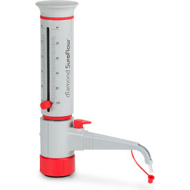 Globe Scientific™ Diamond® SureFlow Bottle Dispenser w/Recirculation 10-100mL Cap. GBTD-R-100