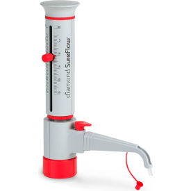 Globe Scientific™ Diamond® SureFlow™ Bottle Dispenser w/Recirculation 2.5 - 25mL Cap GBTD-R-25