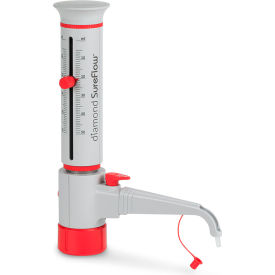 Globe Scientific™ Diamond® SureFlow™ Bottle Dispenser w/Recirculation 5 - 50mL Cap. GBTD-R-50