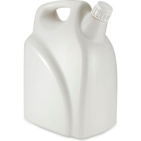 Globe Scientific™ Jerrican Rectangular with Handle HDPE White PP Screwcap 20 Liter 7190020