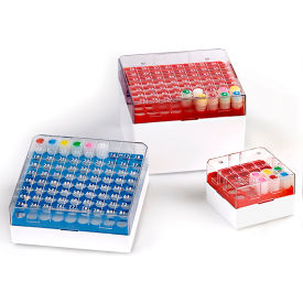 BioBOX 81 for 3.0mL 4.0mL and 5.0mL CryoCLEAR vials Polycarbonate Holds 81 Place Green 4/Pack 3042B