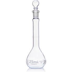 Flask Volumetric Globe Glass Class A To Contain (TC) ASTM E288 25mL 6/Box 8200025