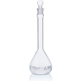 Flask Volumetric Globe Glass Class A To Contain (TC) ASTM E288 100mL 6/Box 8200100