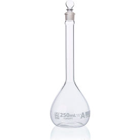 Flask Volumetric Globe Glass Class A To Contain (TC) ASTM E288 250mL 6/Box 8200250