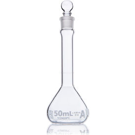 Flask Volumetric Wide Mouth Globe Glass Class A To Contain (TC) ASTM E288 50mL 6/Box 8230050