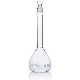 Flask Volumetric Wide Mouth Globe Glass Class A To Contain (TC) ASTM E288 250mL 6/Box 8230250