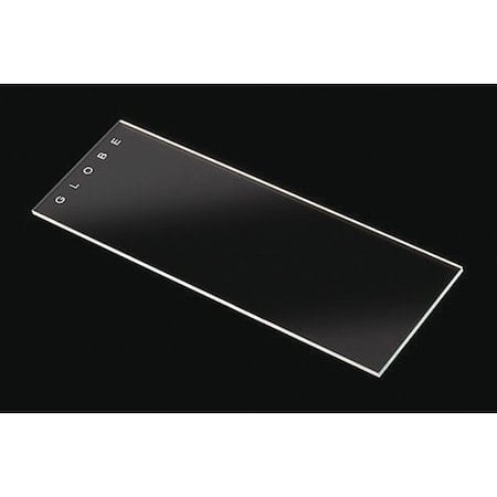 Slide, White Glass, Plain, PK1440 MPN:1384-10