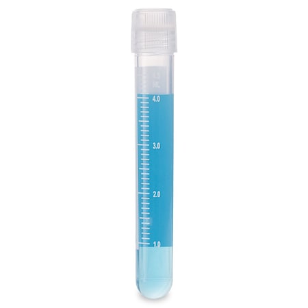 Cryogenic Vials, 5.0ml, Sterile, External Threads, Attached Screwcap with O-ring seal, RB, PG, WS, 500PK MPN:3032-5-RB