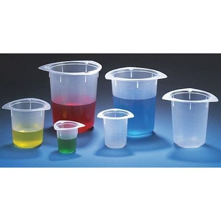 Tri-Pour Beaker, Polypropylene, Low Form, 100 mL / 3.38 fl oz Capacity, Not Rated 100 PK MPN:3641
