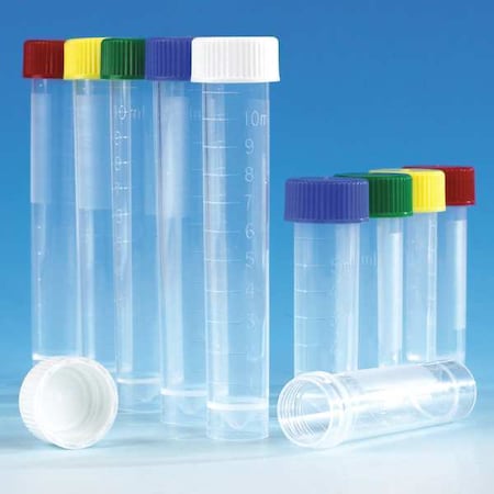 Test Tube, 0.62 in Dia, White, PK1000 MPN:6101