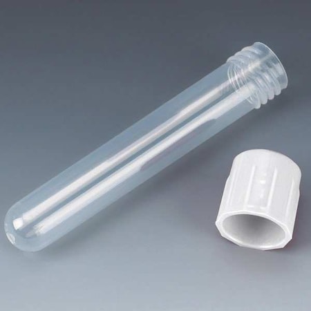Test Tube with Cap, 5mL, 75mm L, PP, PK1000 MPN:6148W