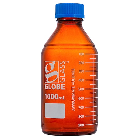 Media Bottle, Boro Glass, 225mm H, PK10 MPN:8111000