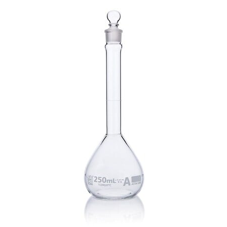 Volumetric Flask, Colorless, 225 mm H, PK6 MPN:8230250