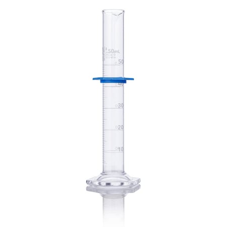 Cylinder, Graduated, Globe Glass, 50mL, Class B, To Deliver (TD), Dual Grads, ASTM E1272, 4/Box MPN:8330050