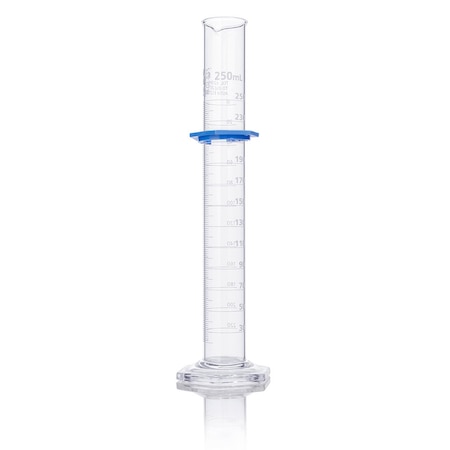 Cylinder, Graduated, Globe Glass, 250mL, Class B, To Deliver (TD), Dual Grads, ASTM E1272, 2/Box MPN:8330250
